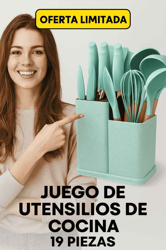 Set de utensilios para cocina 19 piezas