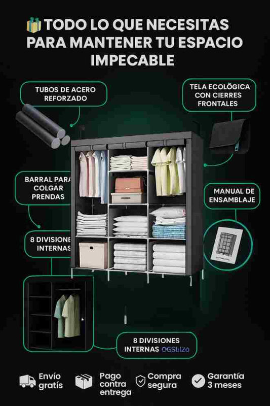 Closet desarmable de tela
