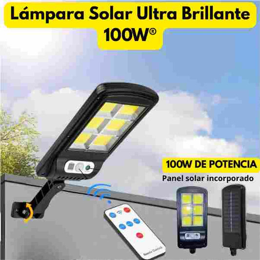Lámpara Solar Ultra Brillante 100W® + Control Remoto