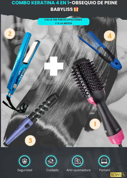 Combo queratina 4 en 1