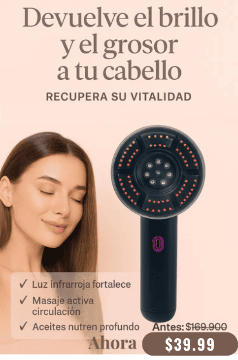 Cepillo masajeador infrarojo